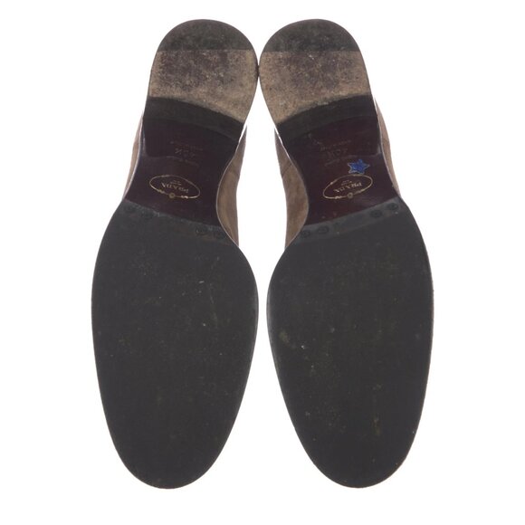 Prada Vintage 2000's Light Brown Suede Chelsea Boots Size: 10.5 - Picture 5 of 5